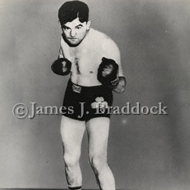 Braddock puts on the gloves for this publicity photo.
