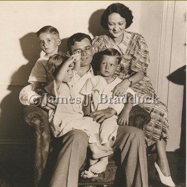 Jim with wife Mae and children James, Rose Marie and Howard