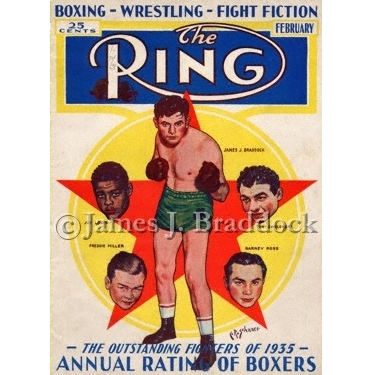 Braddock on the cover of The Ring Magazine